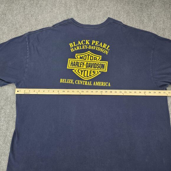 Harley-Davidson Shirt Mens 2XL Navy Eagle Graphic Classic Heritage Belize HD - Picture 4 of 13
